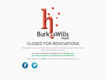 Tablet Screenshot of burkeandwillshotel.com.au